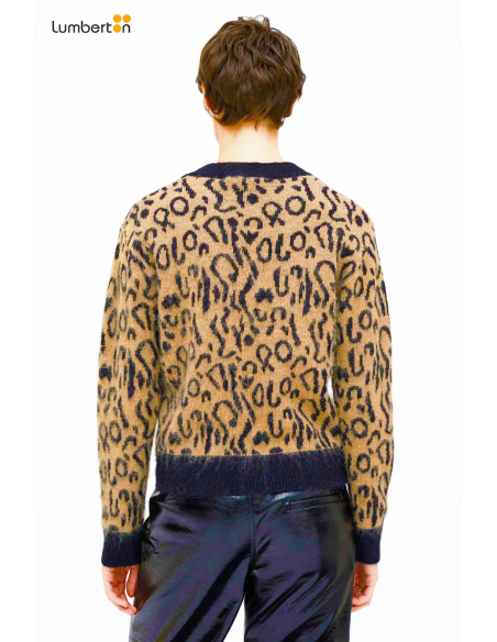 Jersey animal print color marrón10637