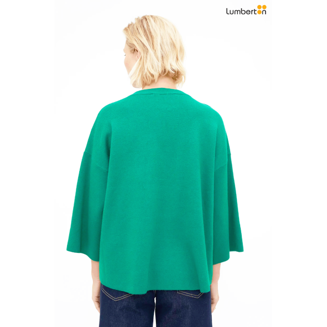 Jersey punto manga amplia verde10702