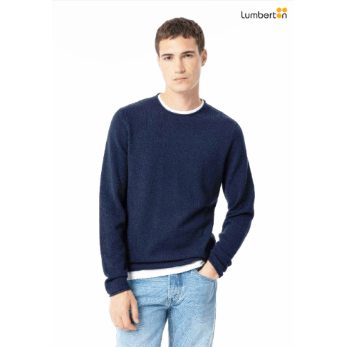 Camisola slim azul marinoALABA