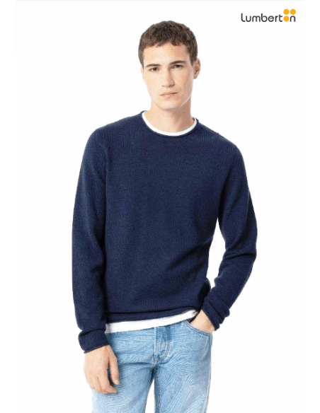 Camisola slim azul marinoALABA