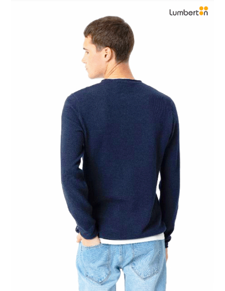 Camisola slim azul marinoALABA