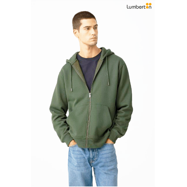 Sudadera con capucha verdeJAMES