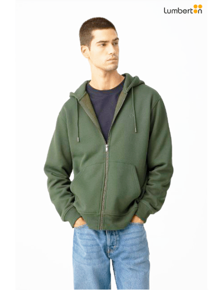 Sudadera con capucha verdeJAMES