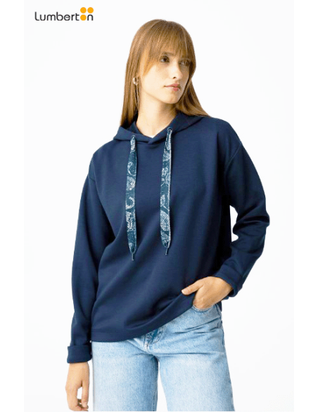 Sudadera con Cordón EstampadoCALY