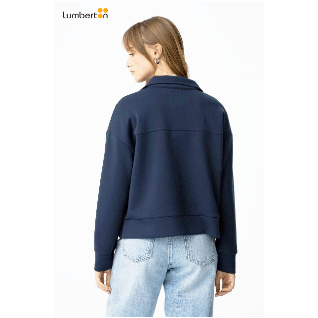 Chaqueta con cremallera azul...