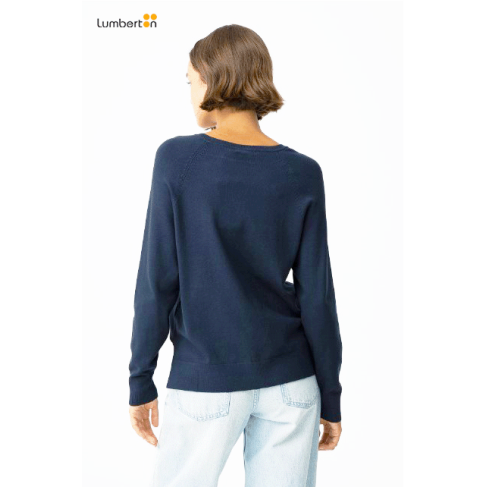 Jersey punto azul cuello... 2