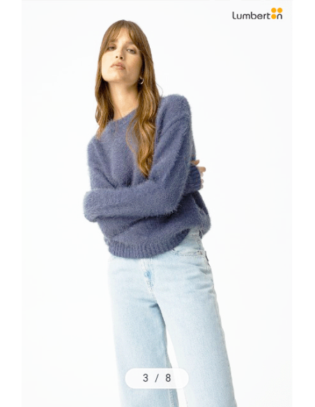 Jersei pelo azul medianocheJOLIE