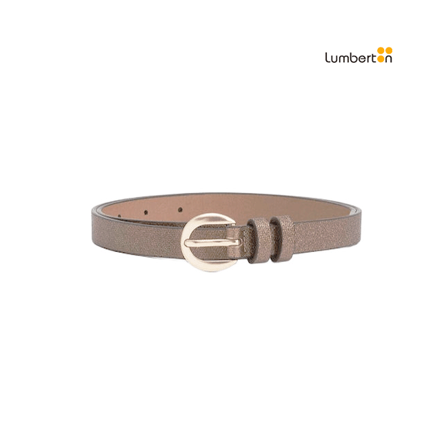 Cinturón de cuero plateadoCAETANA