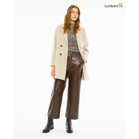 Abrigo corte clásico camel...