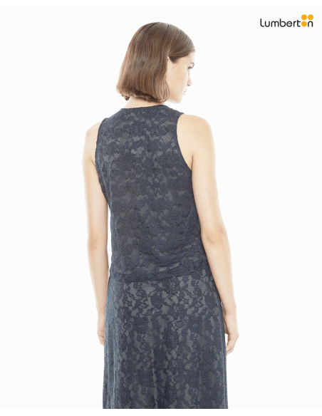 Top sin mangas tejido blondaTOO18