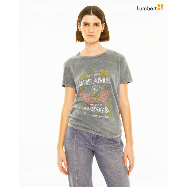 Camiseta oversize manga corta...