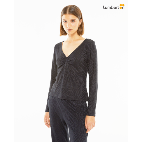 Camiseta ajustada jacquard... 2