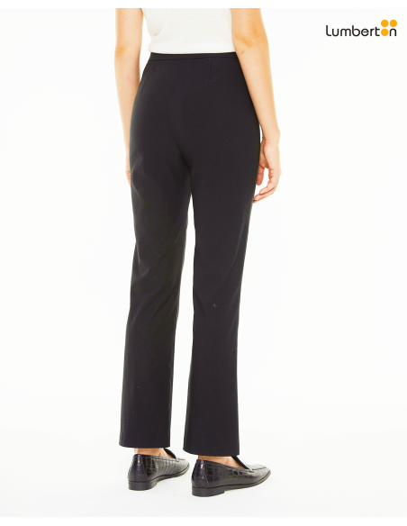 Pantalón elástico estilo capri flarePA919