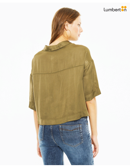 Camisa crop manga cortaCA701