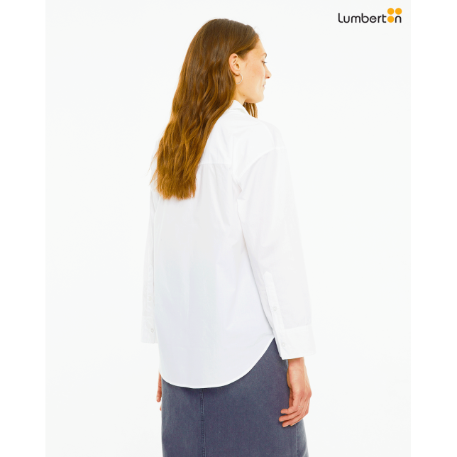 Camisa masculina popelín oversizeCA912