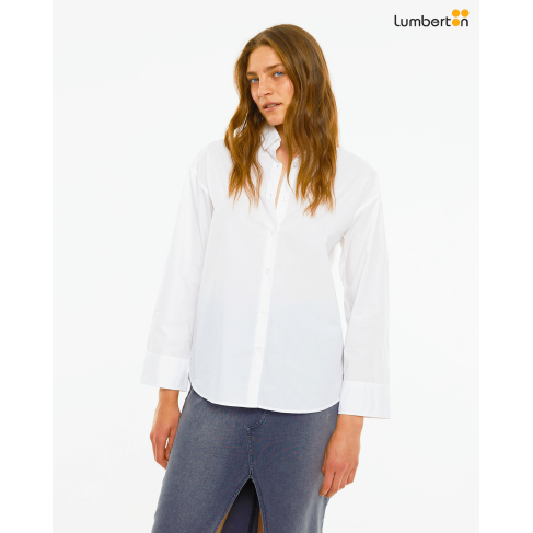 Camisa masculina popelín...
