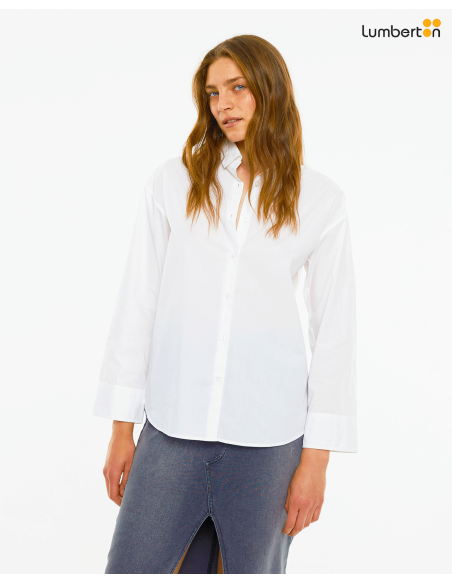 Camisa masculina popelín oversizeCA912