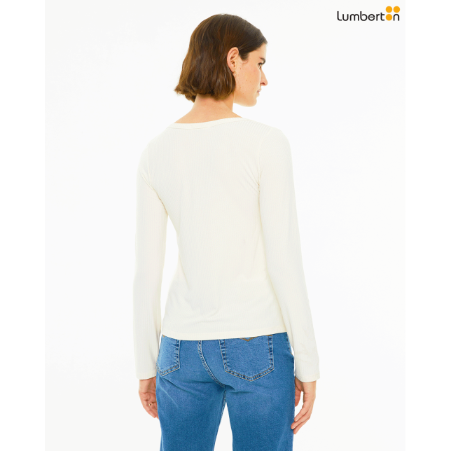 Camiseta básica ajustada escote...