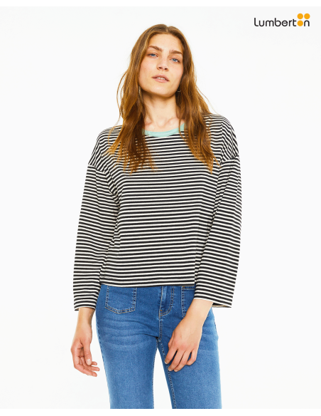 Camiseta de rayas manga largaCT921