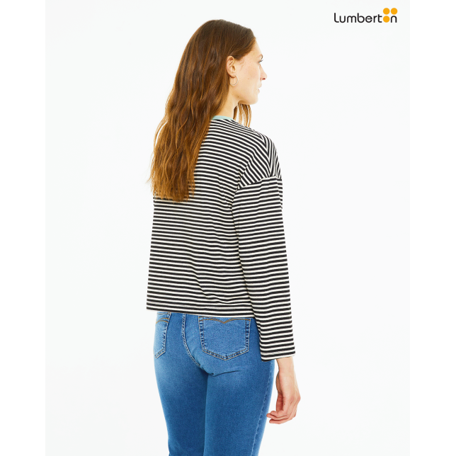 Camiseta de rayas manga largaCT921