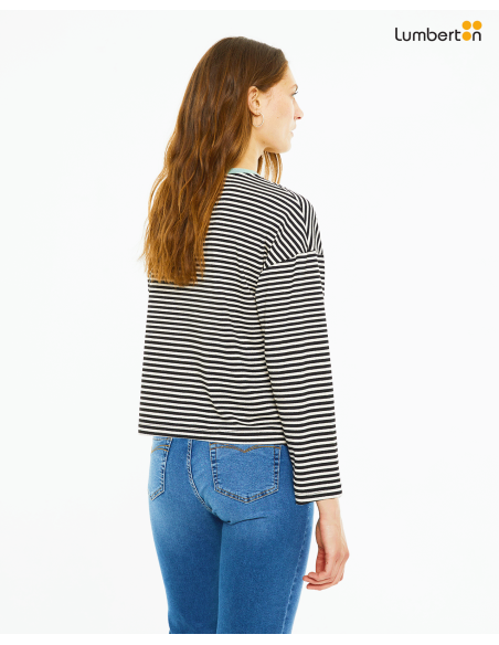 Camiseta de rayas manga largaCT921