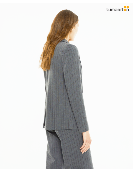 Americana corta tejido raya diplomáticoAM903