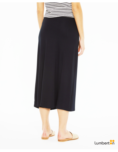 Falda midi con cobertura y bajo evaséFA701