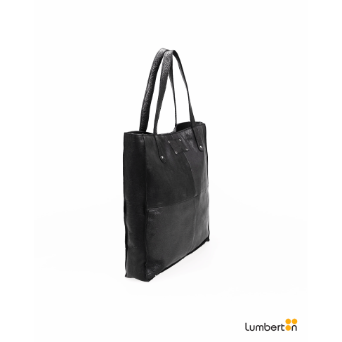 Bolso shopper de piel con... 2