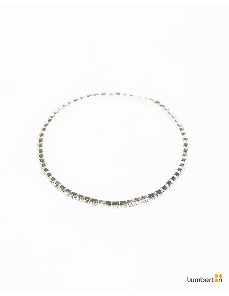 Pulseras  elásticas de acero cromadoBI801