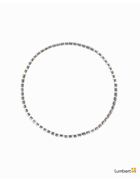 Pulseras  elásticas de acero cromadoBI801