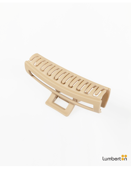 Pinza Pelo Rectangular Mateada CamelCO701C