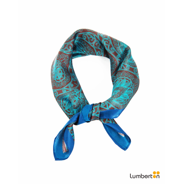 Pañuelo cuadrado satinada print...