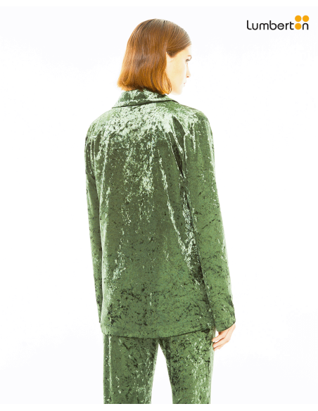 Americana velvet cierre delantero con botónAMN30