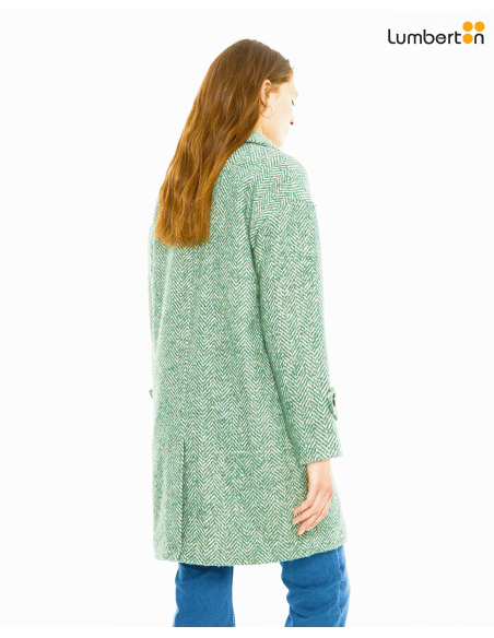 Abrigo de espiga solapa anchaAB901