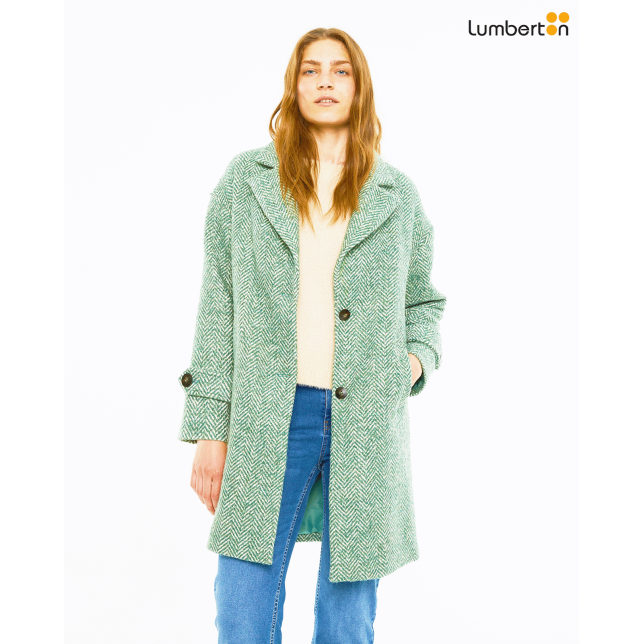 Abrigo de espiga solapa anchaAB901