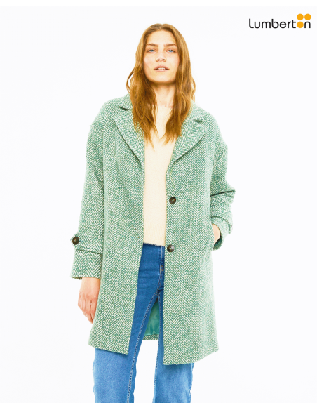 Abrigo de espiga solapa anchaAB901