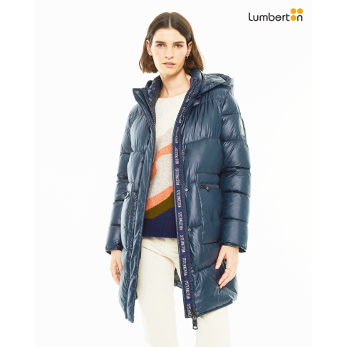 Anorak midi acolchado con...