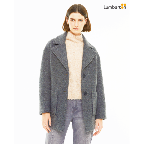 Abrigo midi con manga...