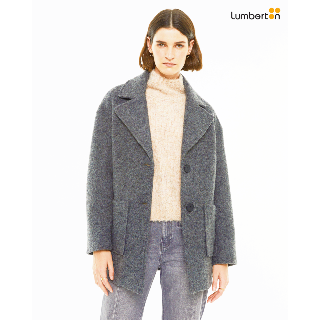 Abrigo midi con manga caídaABO04