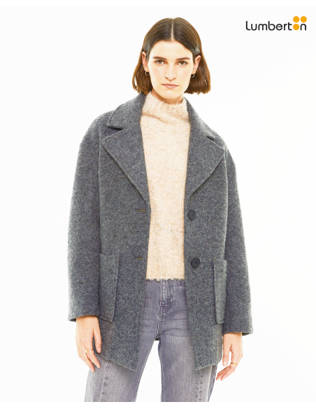 Abrigo midi con manga caídaABO04