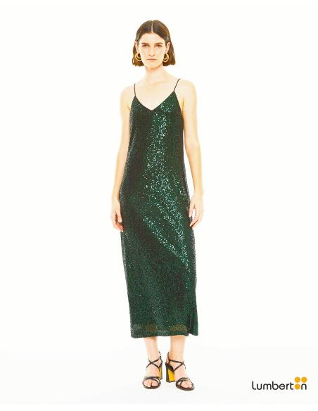 Vestido midi lentejuelas ajustadoVEN24