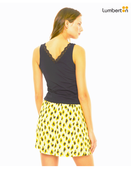 Top lencero detalle fruncido hombrosTO704N