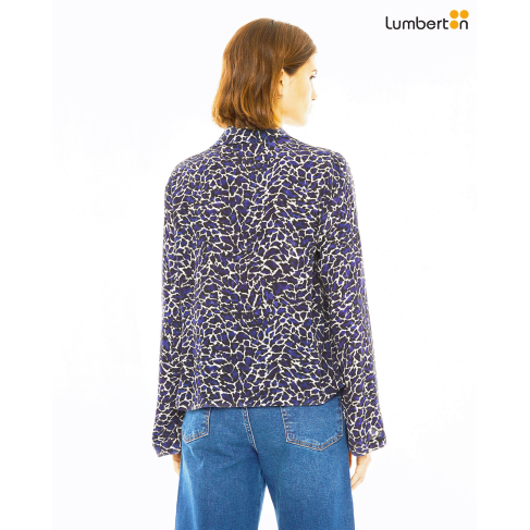 Camisa estampada print azul... 2