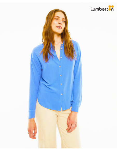 Camisa oversize fluida cuello camiseroCA902