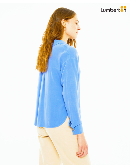 Camisa oversize fluida cuello camiseroCA902