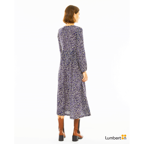 Vestido largo estampado en... 2