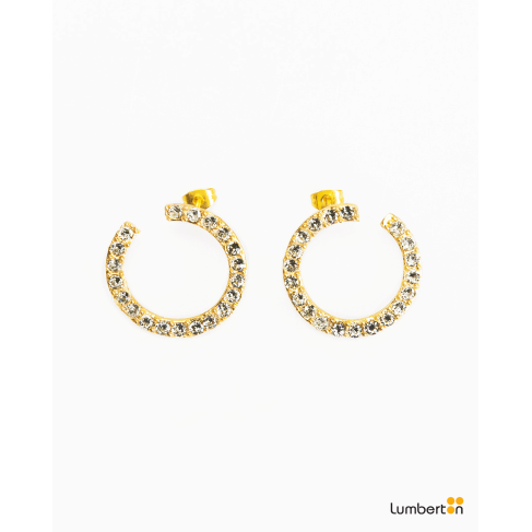 Pendientes forma aro oro...