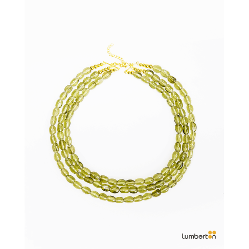 Collar verde triple...