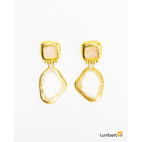 Pendientes asimétricos oro...