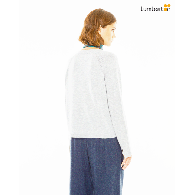 Jersey básico con lana cuello picoJE806